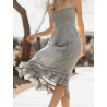 Beige strappy summer dress
